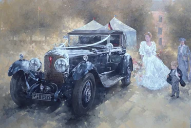 Bentley and Bride (olja på duk)