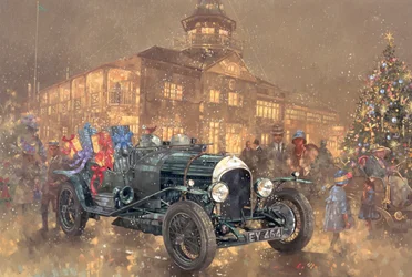 Julfest på Brooklands (olja på duk)