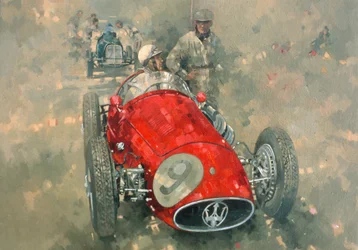 Goodwood 54 Roy Salvadori (olja på duk)