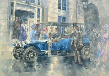 Outside the Ritz (olja på duk)