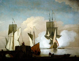 The Evening Gun (olja på duk)