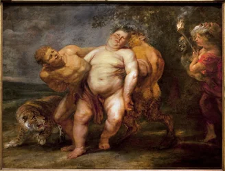 Silene full. Målning av Pierre Paul Rubens följe (1577-1640), olja på trä, mitten av 1600-talet. Museum of Fine Arts i Angers.