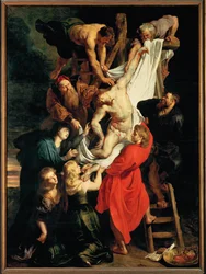 Altaret: Descent from the Cross, central panel (olja på duk)