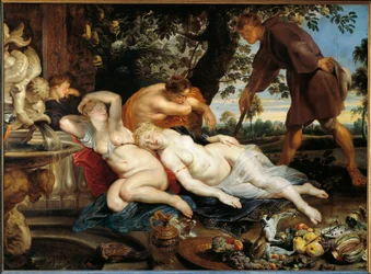 Cimon och Iphigenia (olja på duk, ca 1617)