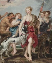 Diana och hennes nymfer på väg till jakten, c.1615