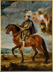Ryttarporträtt av kung Filip II av Spanien