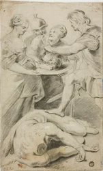 Herodias tar emot huvudet av Johannes döparen