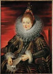 Infanta Isabella Clara Eugenia, ca 1613-15 (olja på trä)