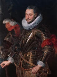 Porträtt av Ambrogio Spinola (olja på duk)
