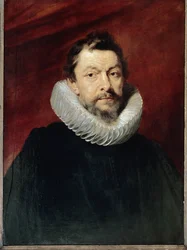 Porträtt av baron Henri de Vicq, Nederländernas ambassadör vid det franska hovet (olja på trä, ca 1625)