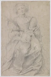 Porträtt av Hélène Fourment, ca. 1630-1631