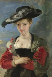 Porträtt av Susanna Lunden, Stråhatten, 1622-1625