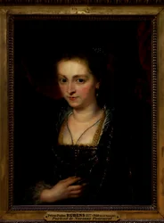 Porträtt av en kvinna. Porträtt av Suzanna Fourment