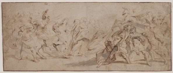 Försoning mellan romarna och sabinerna, ca. 163235.