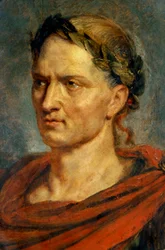 "Representation av Julius Caesar Målning av Peter Paul (Pierre-Paul) Rubens (eller Peter Paul eller Petrus Paulus) (1577-1640) 1625 ca.