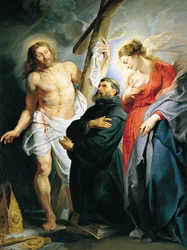 Sankt Augustinus mellan Kristus och Jungfru