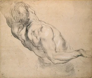 Studie av en naken man i Torso, 1600-1640