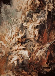 The Fall of the Damned (målning på ek)