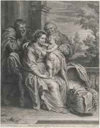Den heliga familjen med Sankta Anna