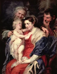 Den heliga familjen med St. Anne