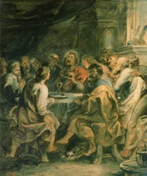 Den sista måltiden, ca 1630-31 (olja på panel)