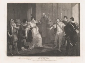 Hero Fainting in Church Shakespeare, Much Ado About Nothing..., publicerad första gången 1789, återutgiven 1852.
