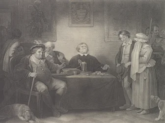 The Seven Ages, Fifth Age: The Justice Shakespeare, As You..., publicerad första gången 1801, återutgiven 1852.