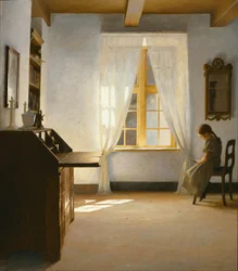 Läsande flicka, 1901