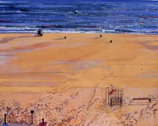 From the Beach:Santa Monica, 2003 (olja på duk)