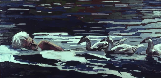 The River:Conrad Lorenz med Goslings