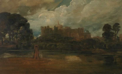Windsor Castle (olja på kvarnbräda)