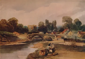 En by vid en flod, c1824, 1935