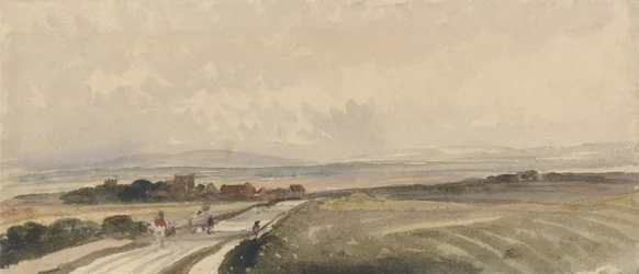 A Yorkshire Road (akvarell och grafit på papper)