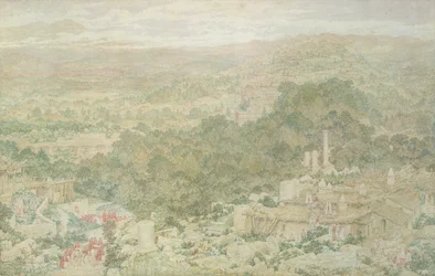 Bolton Abbey (penna, bläck och akvarell)