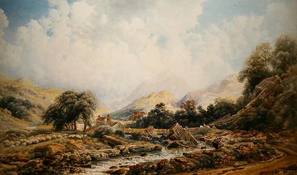 Brougham Mill (akvarell på papper)