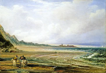 Camber Sands (akvarell på papper)