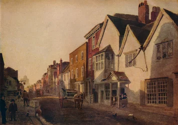 Eton High Street, c1800-talet, 1924