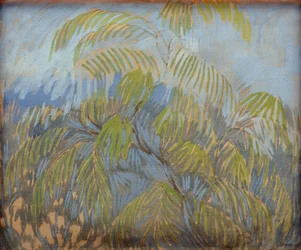 Mimosa par Utkin, Pyotr Savvich (1877-1934). Olja på duk