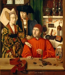 En guldsmed i sin butik, 1449