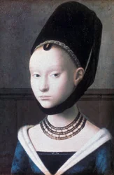 Porträtt av en ung flicka, c1460