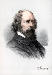 Alfred Tennyson, 1:e baron Tennyson, engelsk poet, c1890.