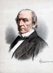 William Ewart Gladstone, brittiska liberala partiets statsman och premiärminister, c1890.