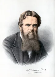 William Holman Hunt, brittisk målare, c1890.