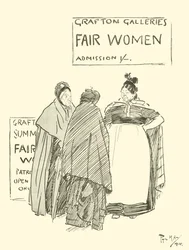 Tecknad film av Phil May, från 1890-talet (litho)