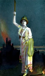 Zena Dare 1887-1975, engelsk sångerska och skådespelerska, 1908.