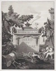 Frontispice till Hero and Leander, 1801.