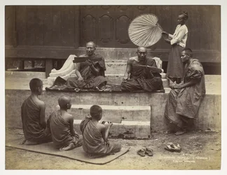 Burmesiska präster (Pongees), från Views of Burma