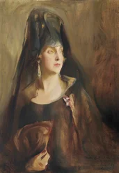 Drottning Victoria Eugenie av Spanien 1887-1969, 1927.
