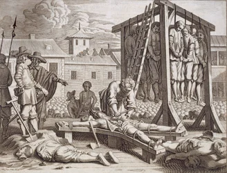 Hängningar och tortyr, publicerad 1672
