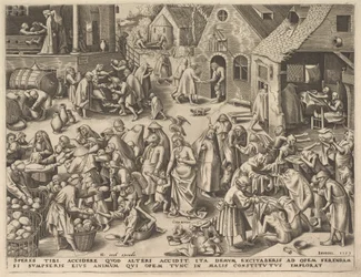 Charity Charitas från The Virtues, 1559.